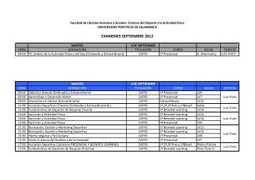 EXAMENES SEPTIEMBRE 2012 - UPSA