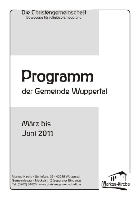 Heft MÃ¤rz - Juni 2011.cdr - Die Christengemeinschaft