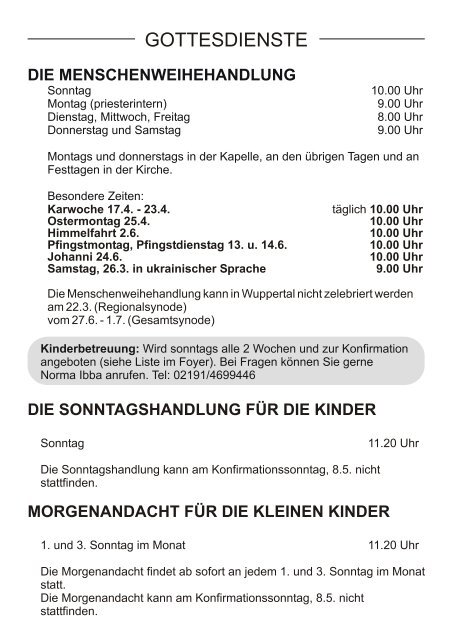 Heft MÃ¤rz - Juni 2011.cdr - Die Christengemeinschaft