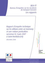 Le rapport d'enquÃªte technique sur la collision entre un ... - BEA-TT