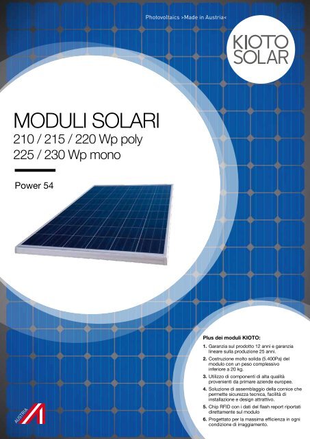 MODULI SOLARI - Solar Energy