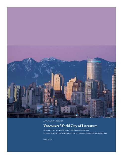 Vancouver World City of Literature - The Association of Book ...