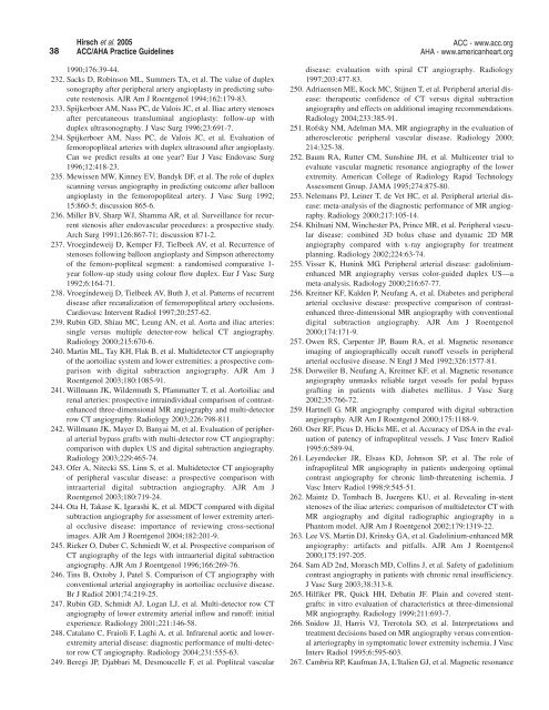 38 Hirsch et al. 2005 ACC