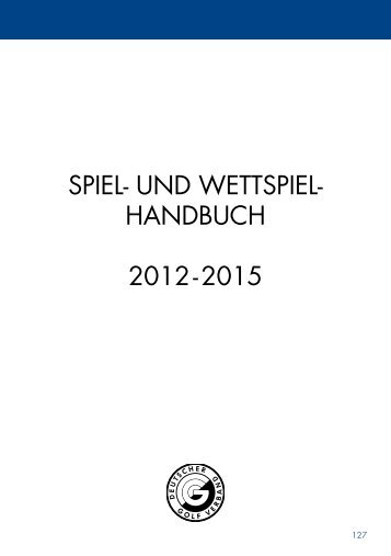 DGV Spiel- und Wettspielhandbuch - Golf.de