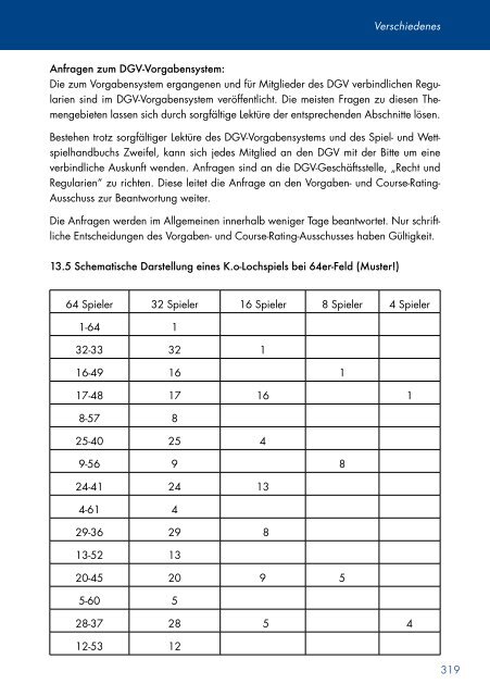 DGV Spiel- und Wettspielhandbuch - Golf.de