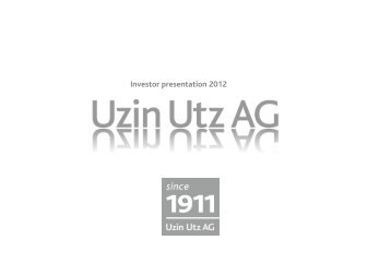 contribution to our success - Uzin Utz AG