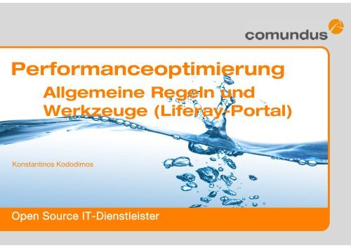 Liferay Portal Performanceoptimierung