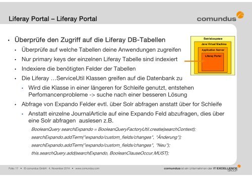 Liferay Portal Performanceoptimierung