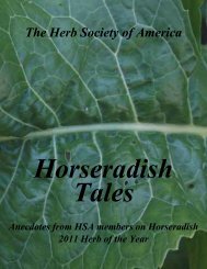 tales - The Herb Society of America