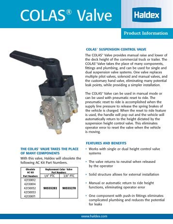 COLAS® Valve - Haldex