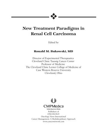 New Treatment Paradigms in Renal Cell Carcinoma