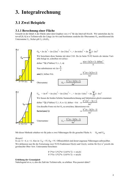 Teil 3: Integralrechnung