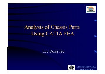 Analysis of Chassis Parts Using CATIA FEA - IBM