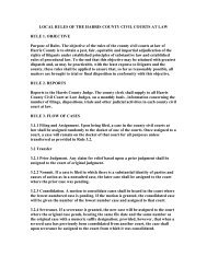 LOCAL RULES OF THE HARRIS COUNTY CIVIL COURTS AT LAW ...