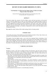 review on rex rabbit breeding in china - World Rabbit Science ...