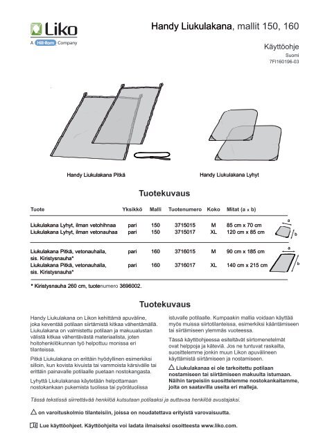 HandySheet_ja_HandyTube_manuaali.pdf - Algol-Trehab