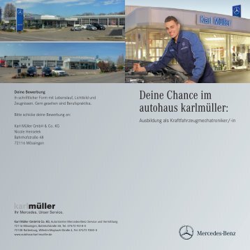 Kfz-Mechatroniker/in - Mercedes Autohaus Karl MÃ¼ller KG