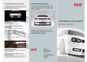 LED daytime running lights - ULO de