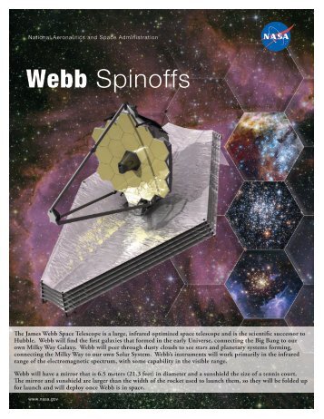 "Webb Spinoffs" (pdf) - James Webb Space Telescope - NASA