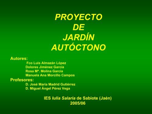 Proyecto de jardÃ­n autÃ³ctono - Parque de las Ciencias