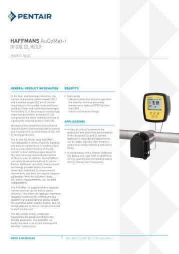 HAFFMANS RefraSonic-i IN-LINE ALCOHOL/EXTRACT METER HAFFMANS RefraSonic-i IN-LINE ALCOHOL/EXTRACT METER