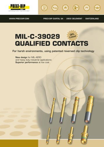 mil-c-39029 contacts - PRECI-DIP SA