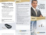 ESPRIA and Media: From a hearing system to a ... - Hansaton