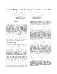 Search Web Page Classification Using Form Structural Characteristics