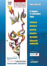 Programma Estate nei Chiostri 2005 - Società Umanitaria