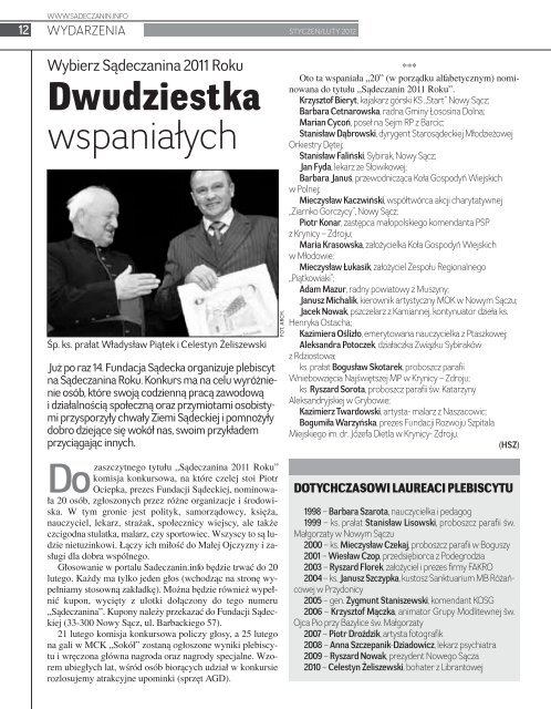 Zobacz peÅne wydanie (PDF) - SÄdeczanin