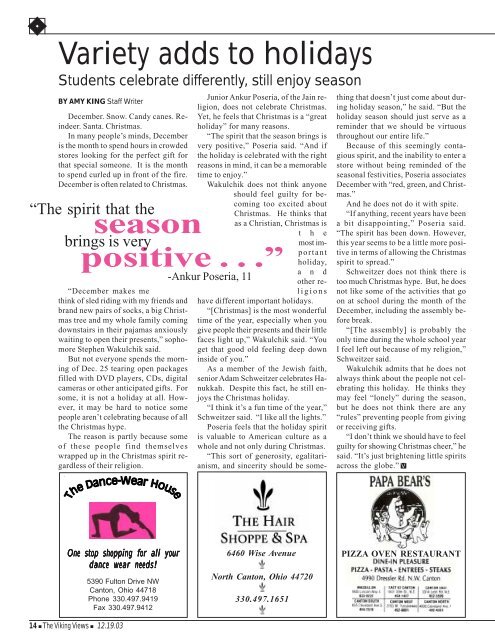 Issue 5 - North Canton City Schools - sparcc