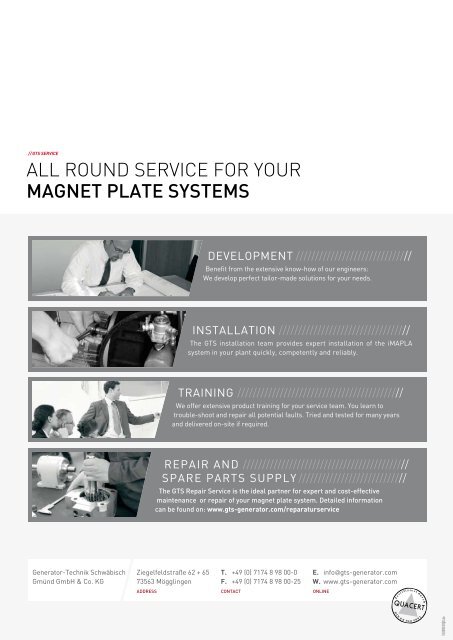 iMAPLA - gts generator. technik. systeme.