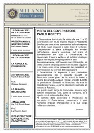 Notiziario n. 22 - Rotary Milano Porta Vittoria