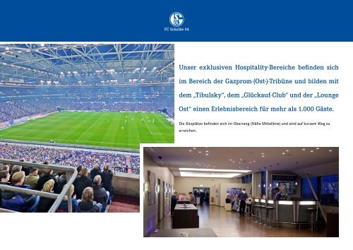 Infos auf einen Blick sowie BuchungsmÃ¶glichkeit - FC Schalke 04