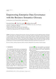 Empowering Enterprise Data Governance with the Business ...