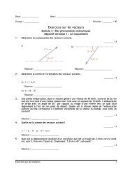 Exercices sur les vecteurs corrigÃ©