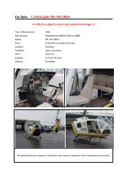 For Sale: 1 x Helicopter BO 105 CBS4 - Oak Tree