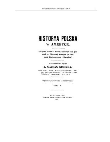 1 Historya Polska w Ameryce - tom V - Liturgical Center