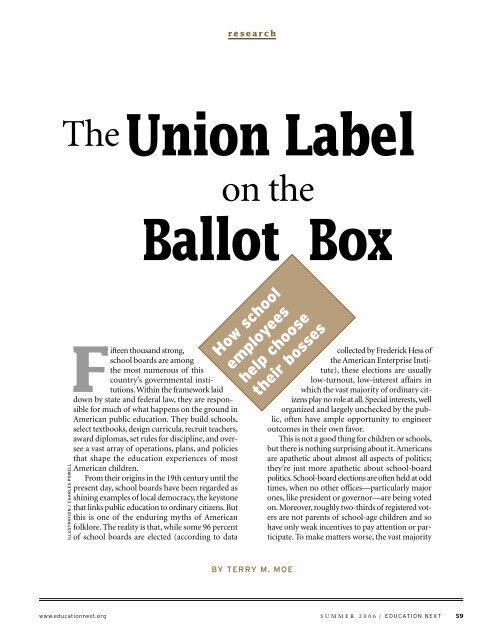 The Union Label on the Ballot Box - Education Next