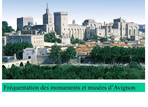 Evolution de la frÃ©quentation du Palais des Papes et ... - Atout France