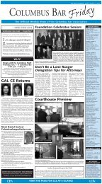 COLUMBUS BAR - The Daily Reporter