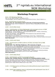 2nd ngnlab.eu International NGN Workshop - Hochschule fÃ¼r ...