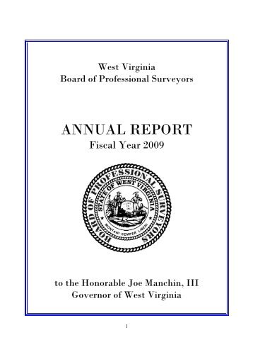 2009 Annual Report - West Virginia Legislature