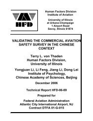 VALIDATING THE COMMERCIAL AVIATION SAFETY SURVEY IN ...