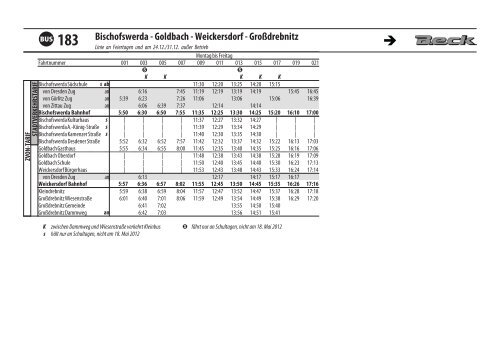 Linie 183 - Bischofswerda