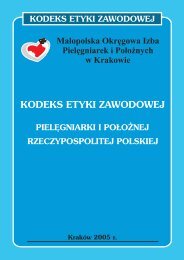 Pobierz kodeks - Małopolska Okręgowa Izba Pielęgniarek i Położnych