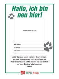 PDF-File Notfallkarten-Set - Partner Hund