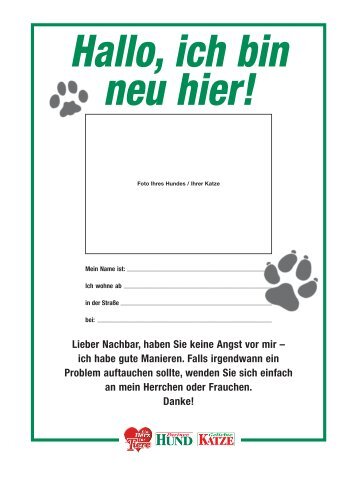 PDF-File Notfallkarten-Set - Partner Hund