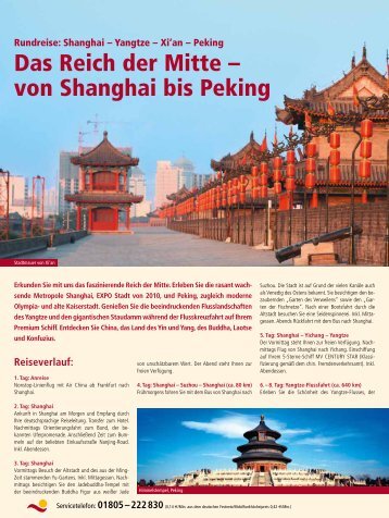 Das Reich der Mitte – von Shanghai bis Peking