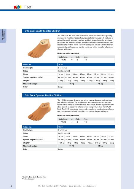 Prosthetics Lower Extremities - Kinetech Medical